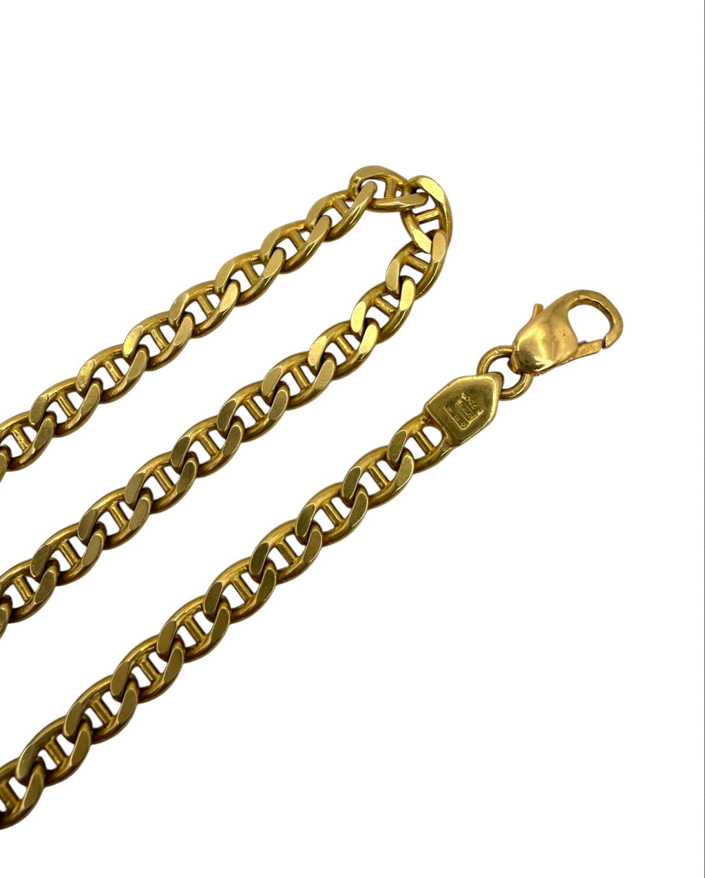 18k Flat Mariner Link Chain Necklace
