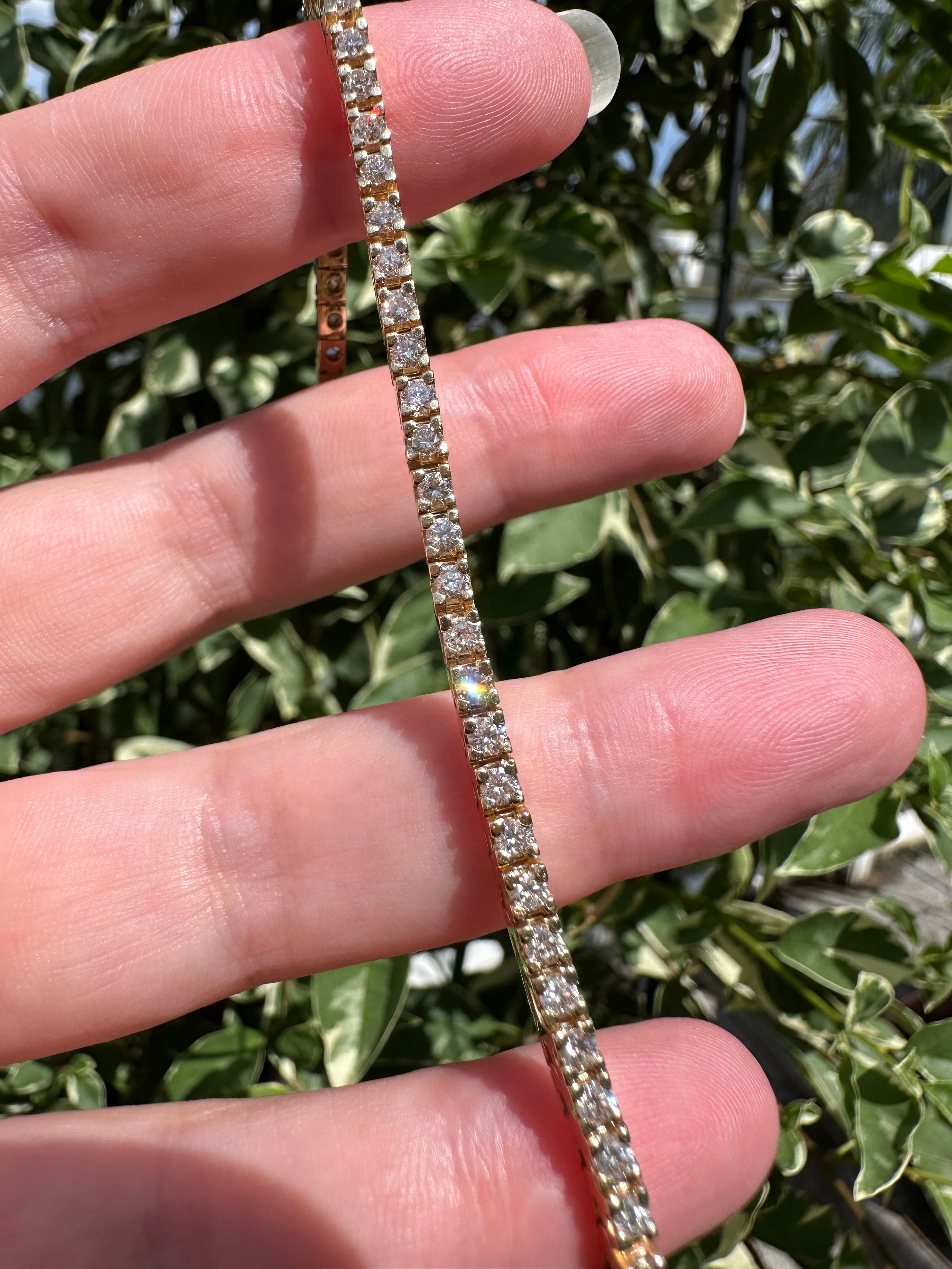 14k Diamond Tennis Bracelet