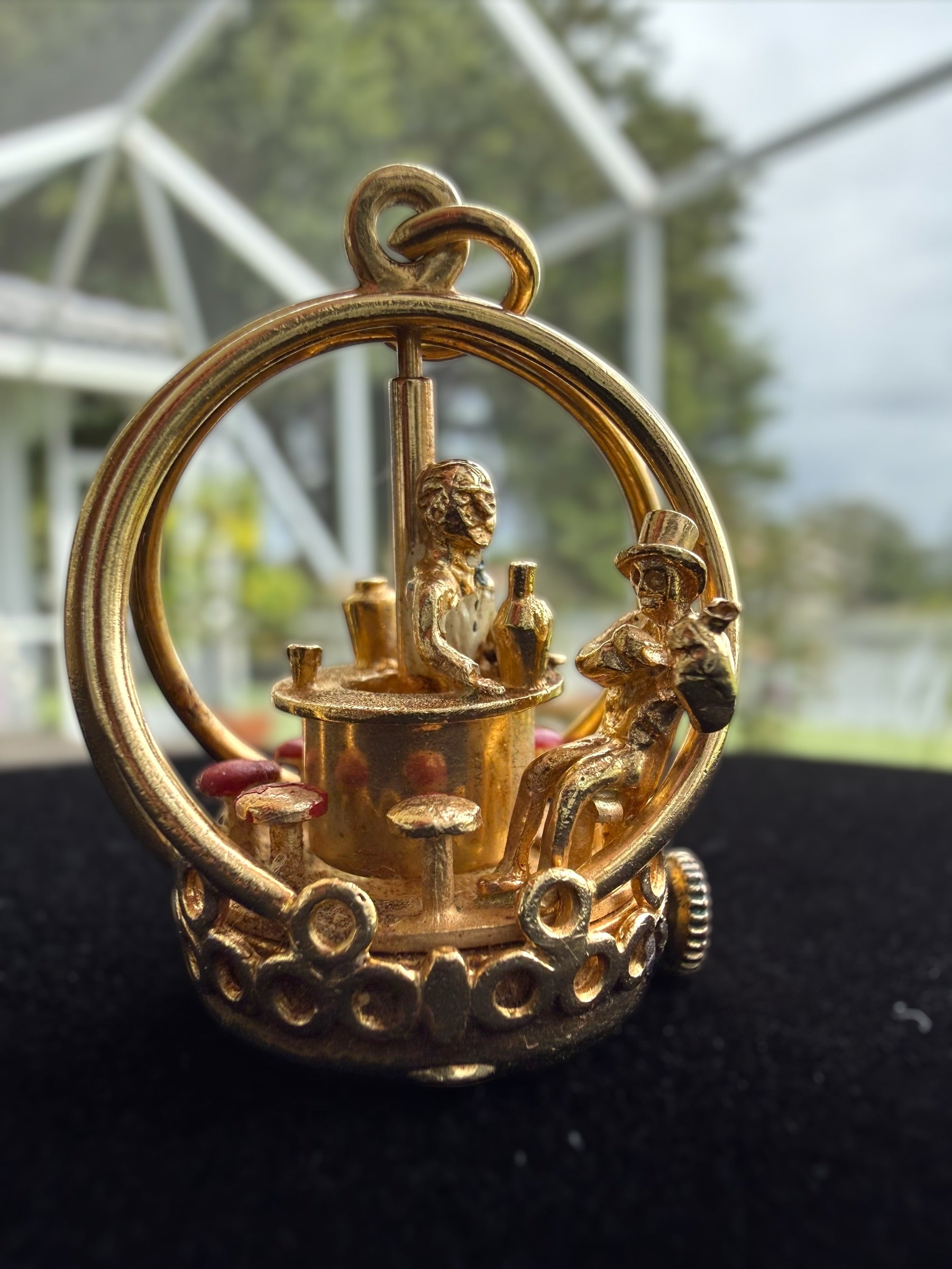 14k Dankner Revolving Bar Charm