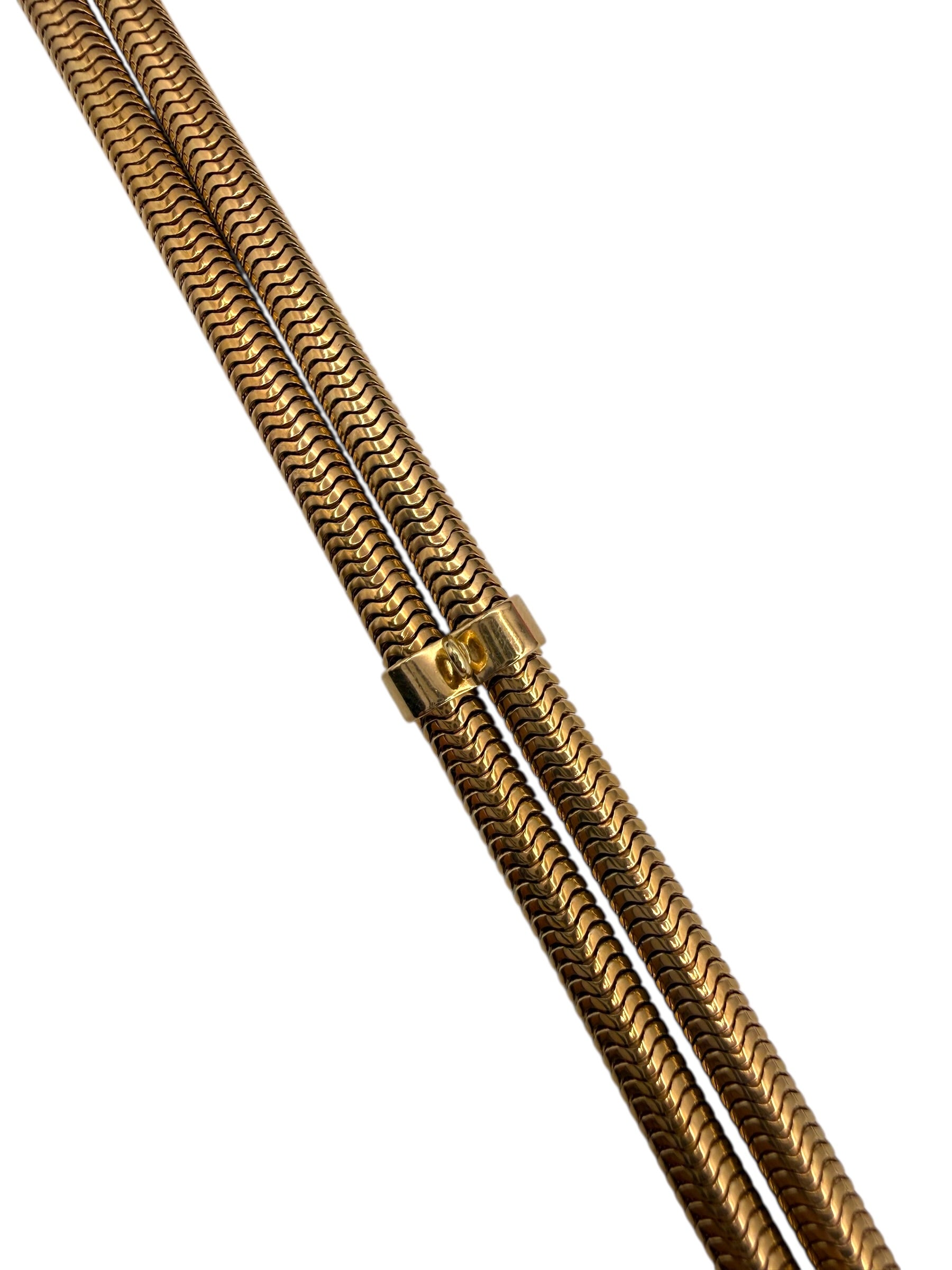 10k Forstner Snake Link Bracelet