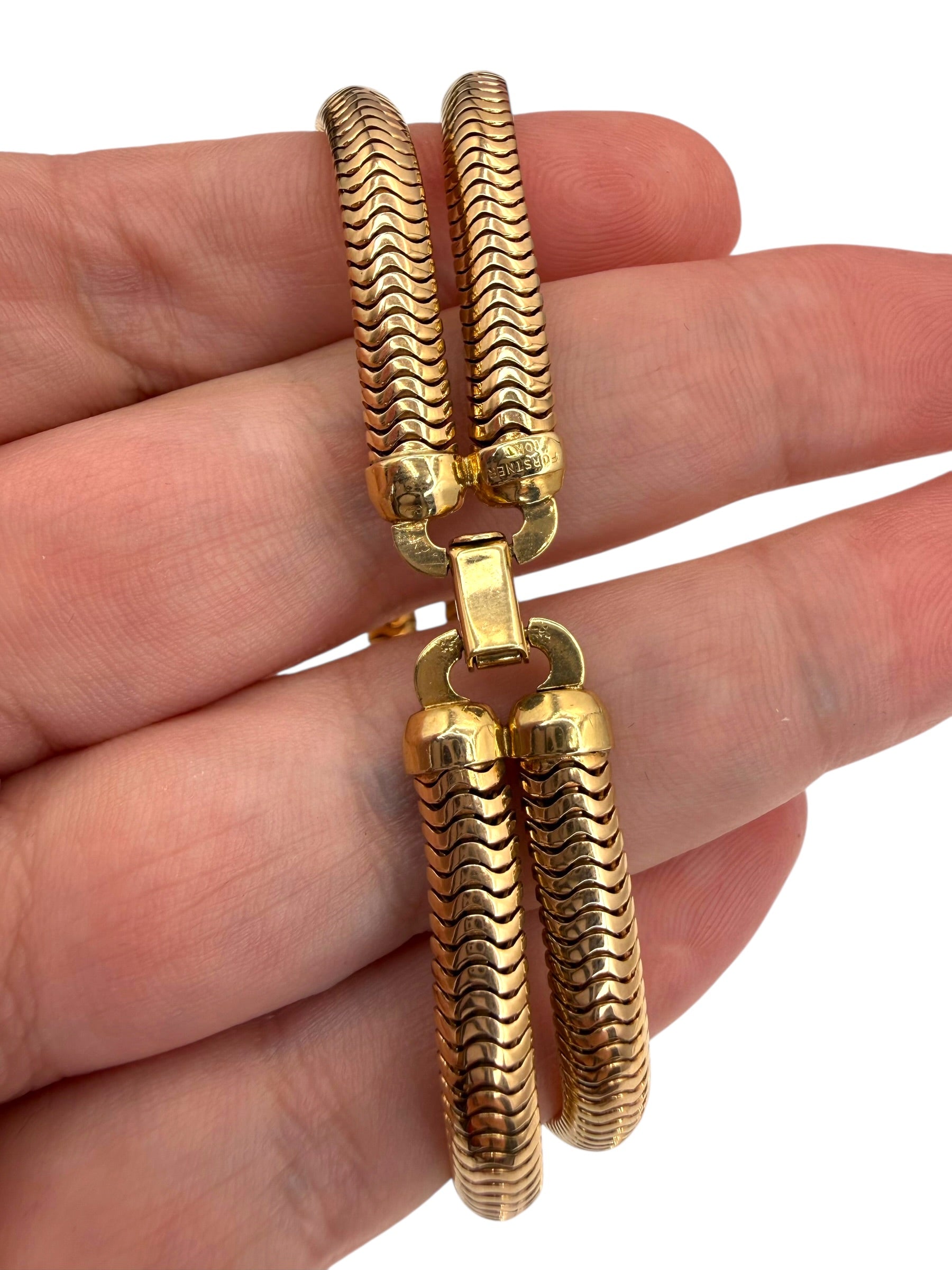 10k Forstner Snake Link Bracelet