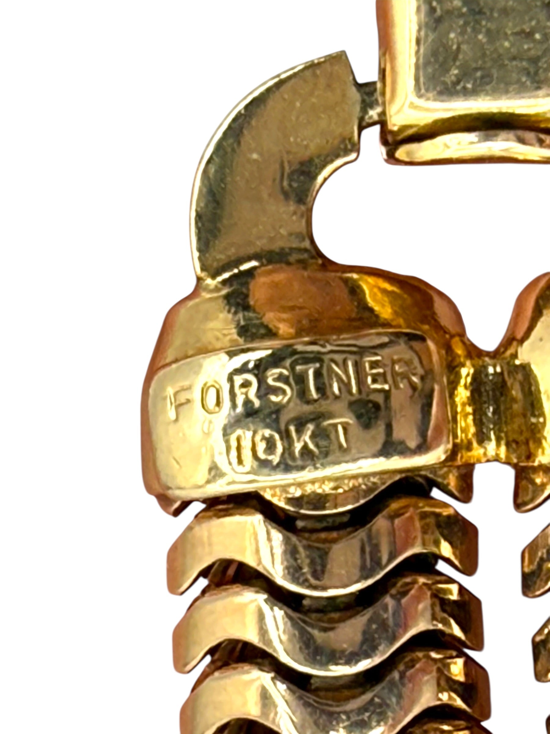 10k Forstner Snake Link Bracelet