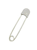 18k Platinum Diamond Safety Pin Brooch
