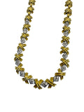 18k Diamond X Collar Necklace