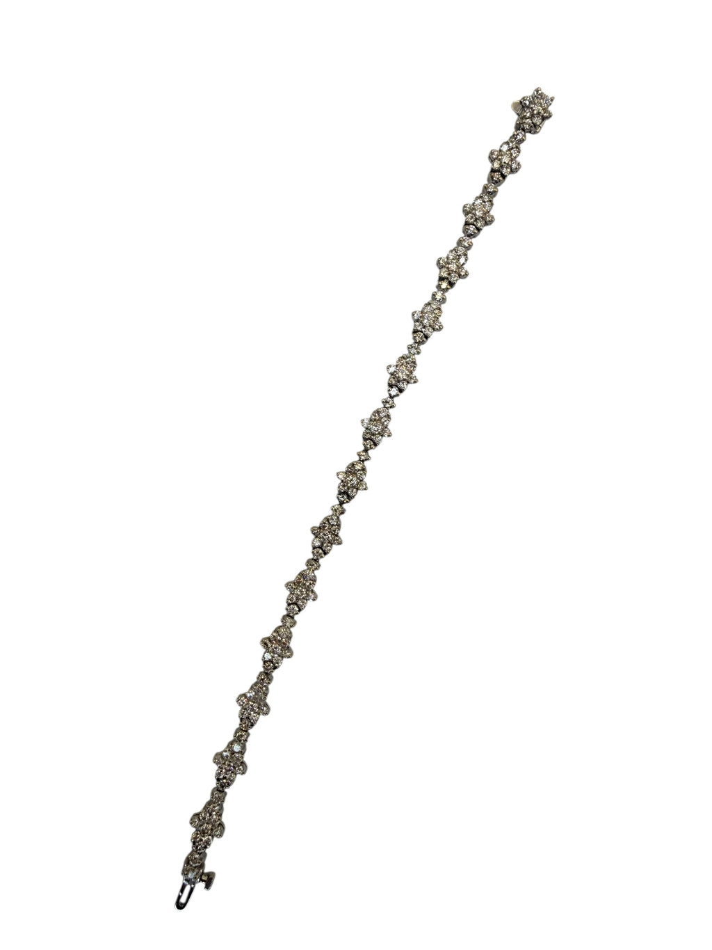 14k Diamond Cluster Bracelet