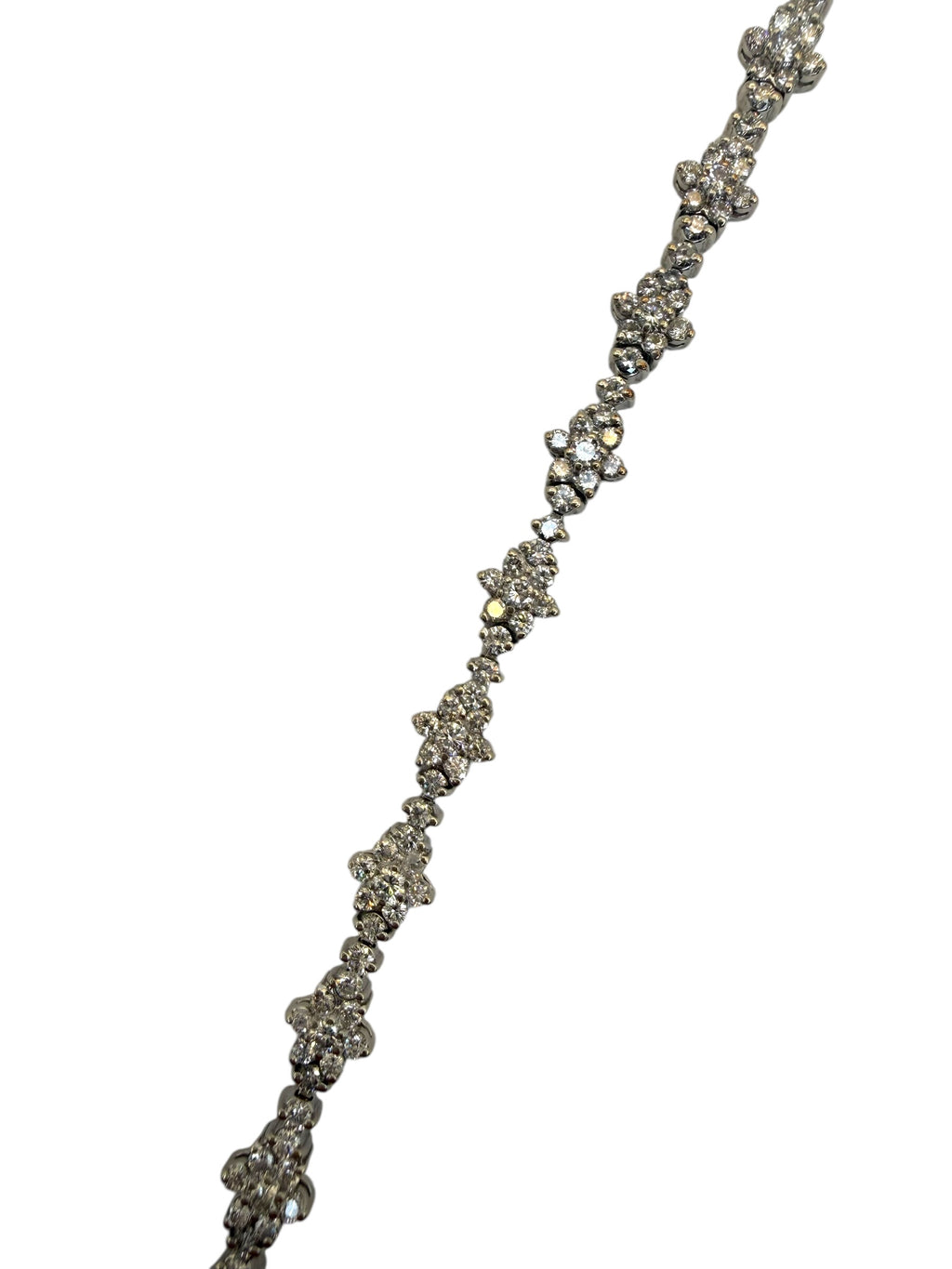 14k Diamond Cluster Bracelet