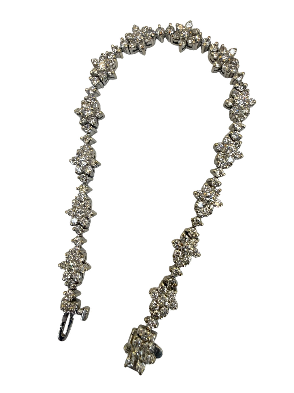 14k Diamond Cluster Bracelet