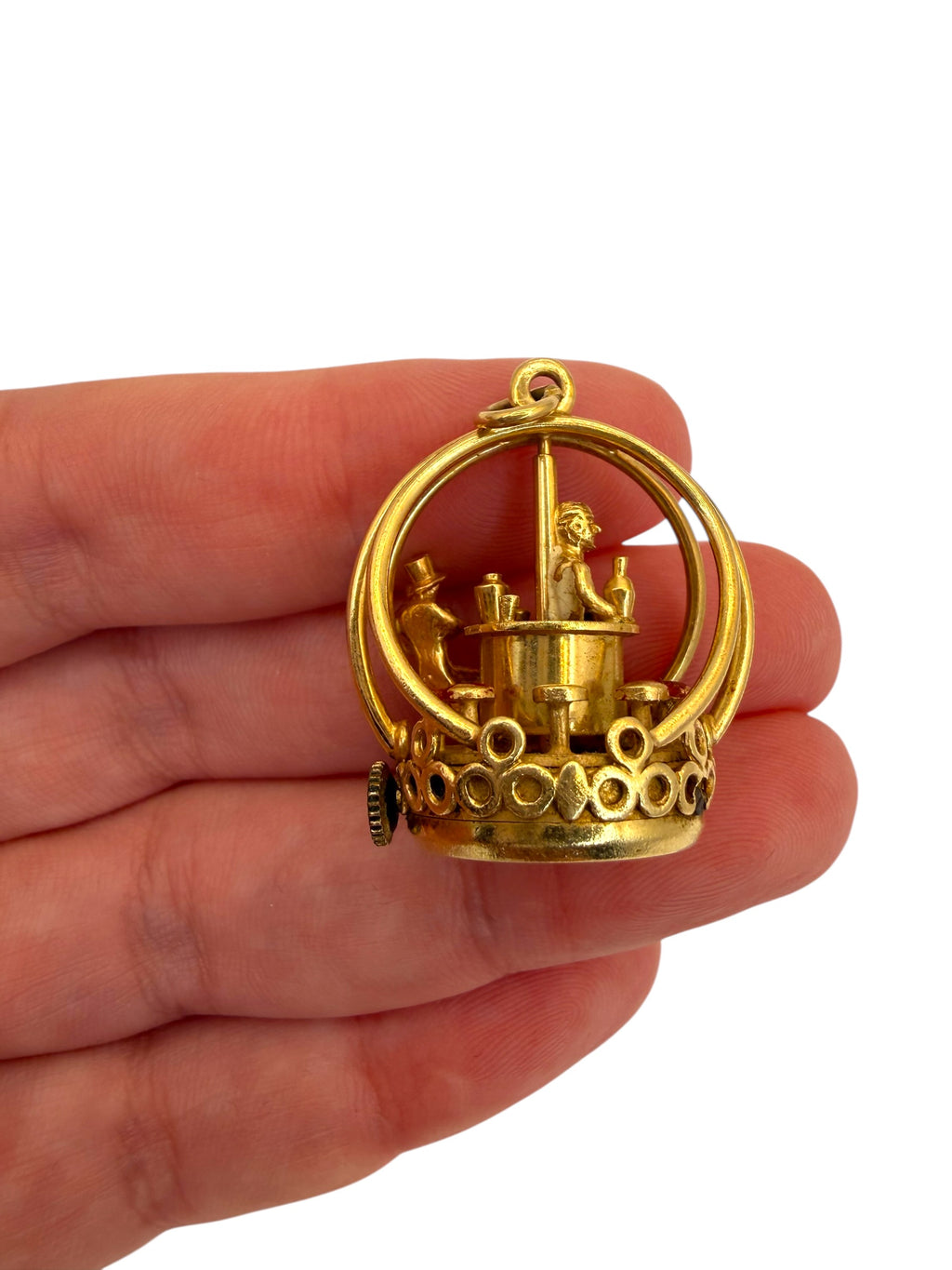 14k Dankner Revolving Bar Charm
