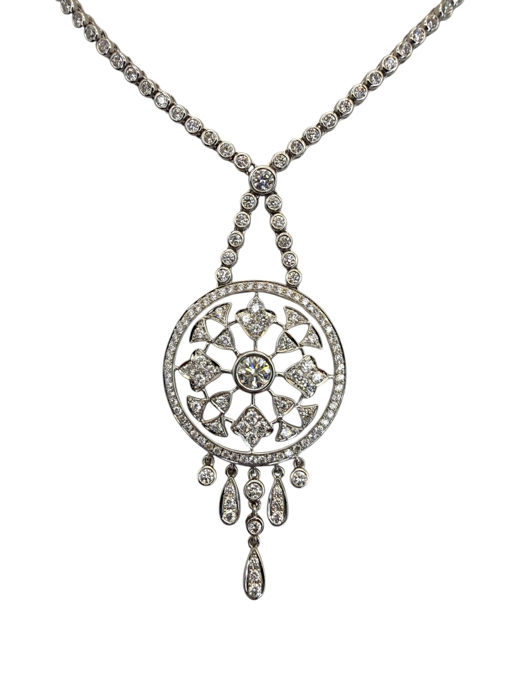 18k Diamond Pendant Necklace