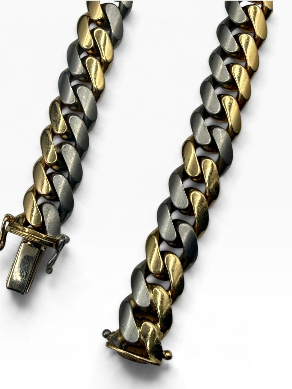 18k/ Platinum Curb Bracelet