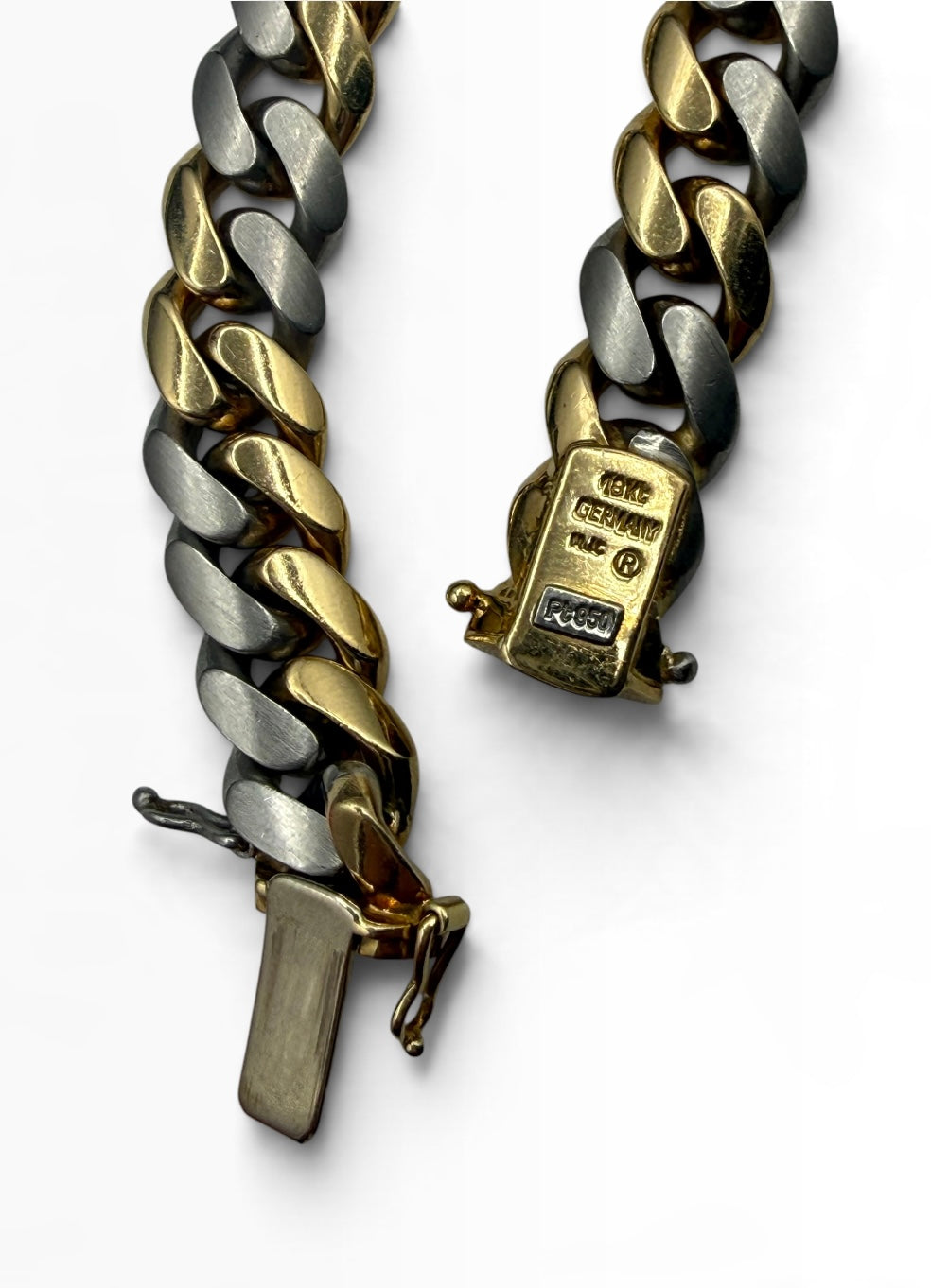 18k/ Platinum Curb Bracelet