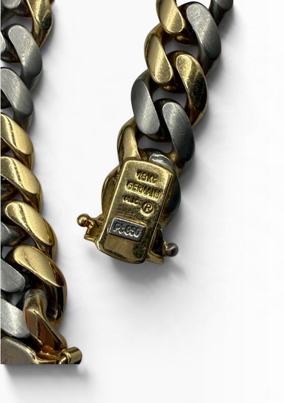 18k/ Platinum Curb Bracelet