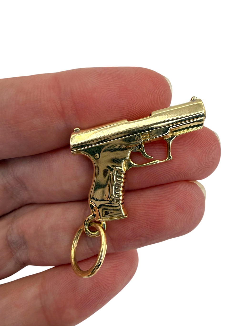 14k Pistol Pendant