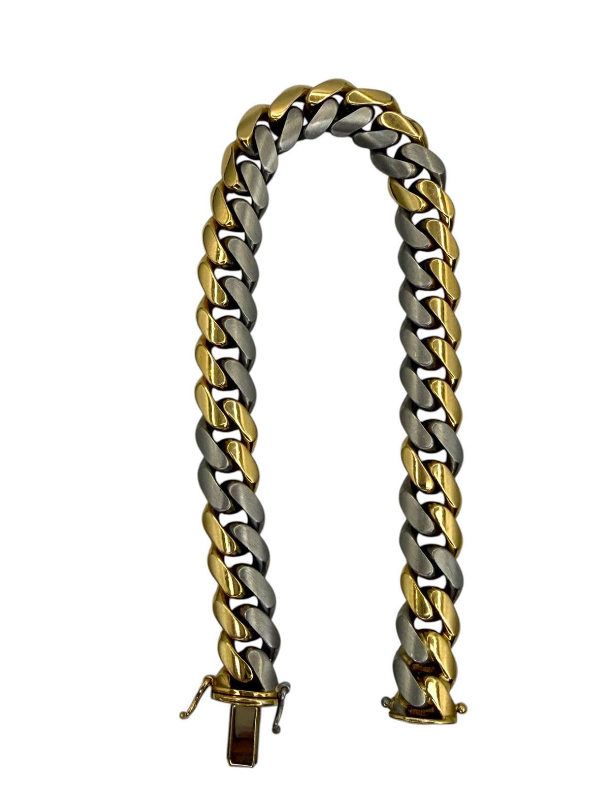 18k/ Platinum Curb Bracelet