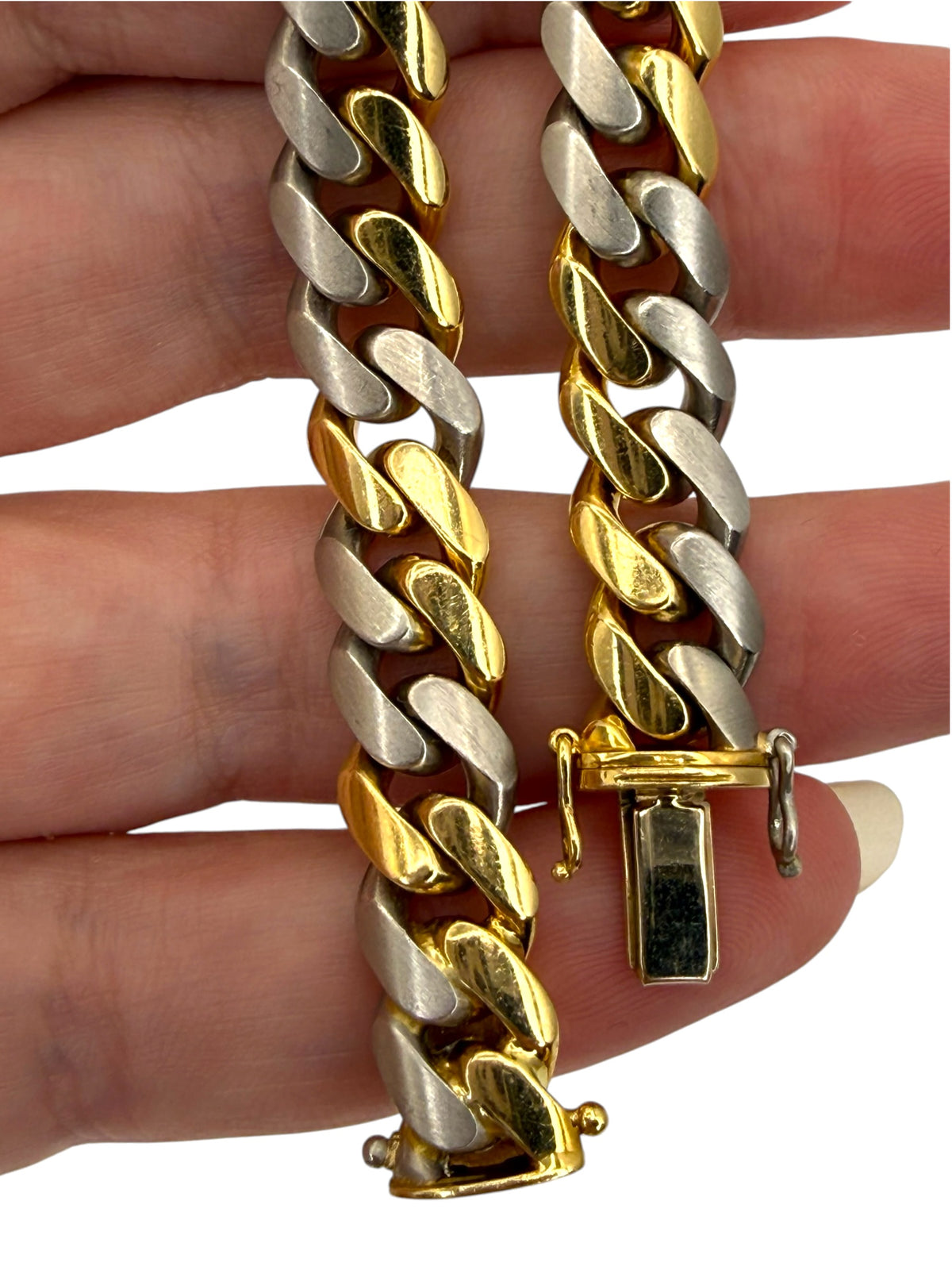 18k/ Platinum Curb Bracelet