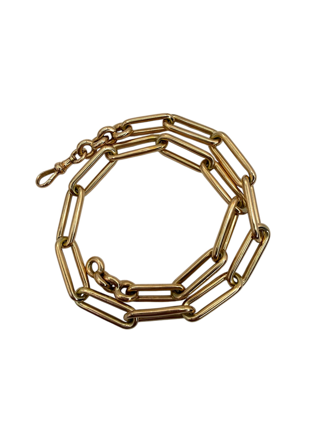 14k Watch Chain Paperclip Link