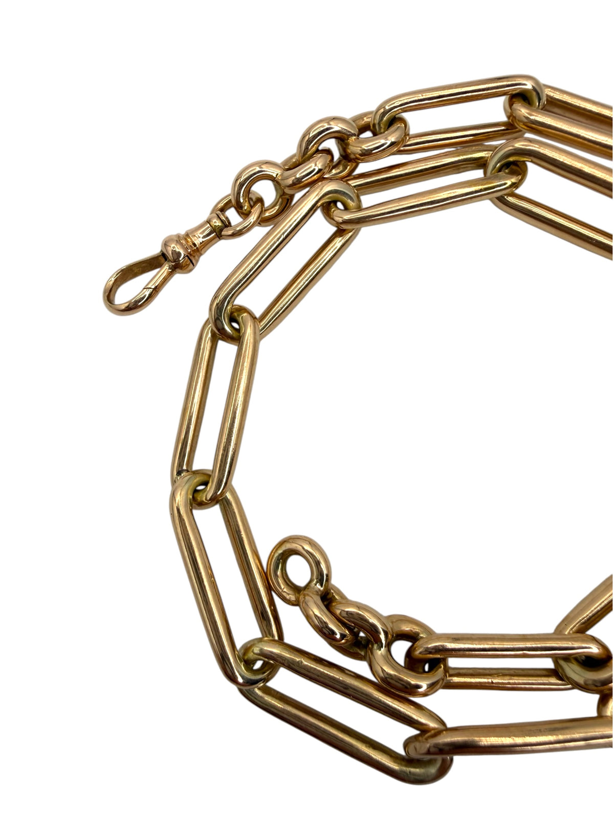 14k Watch Chain Paperclip Link