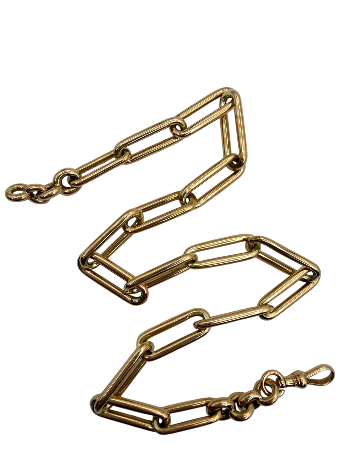 14k Watch Chain Paperclip Link