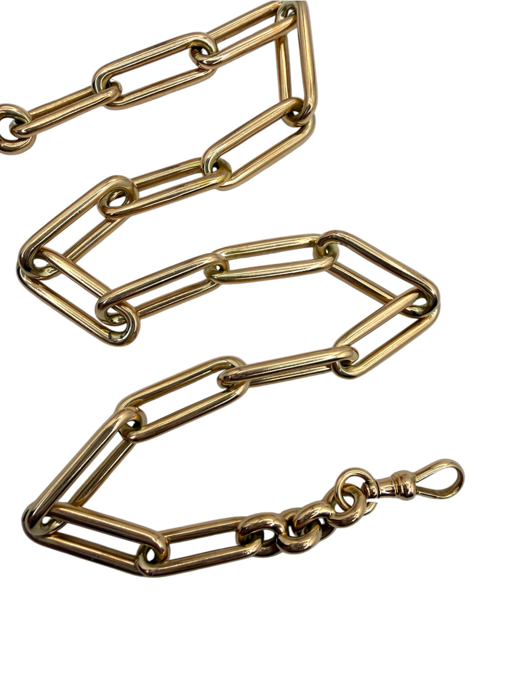 14k Watch Chain Paperclip Link