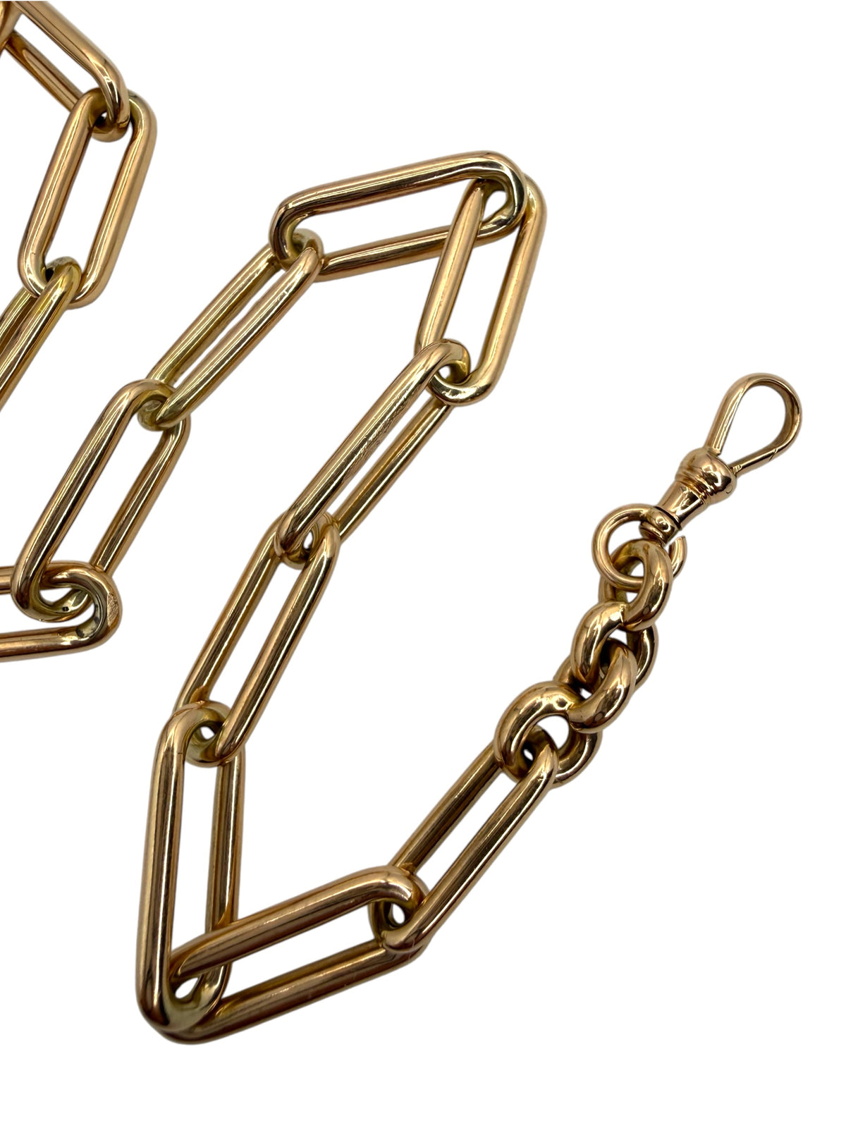 14k Watch Chain Paperclip Link