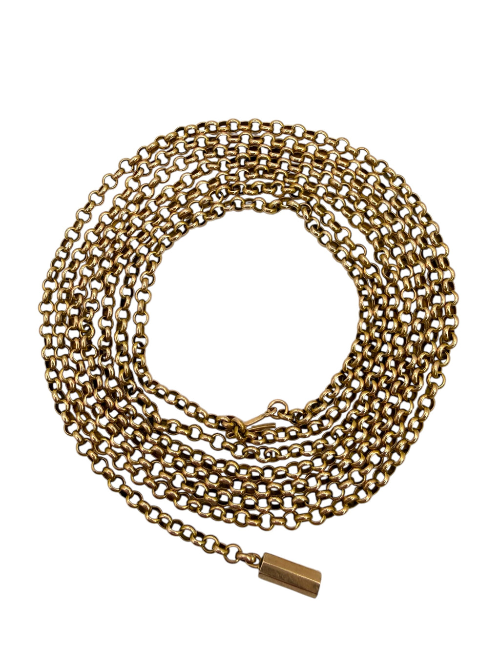 14k Antique Rolo Chain Necklace