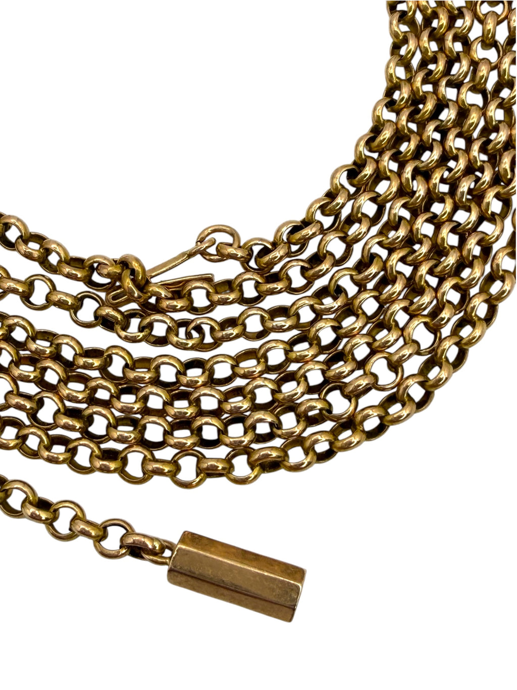 14k Antique Rolo Chain Necklace