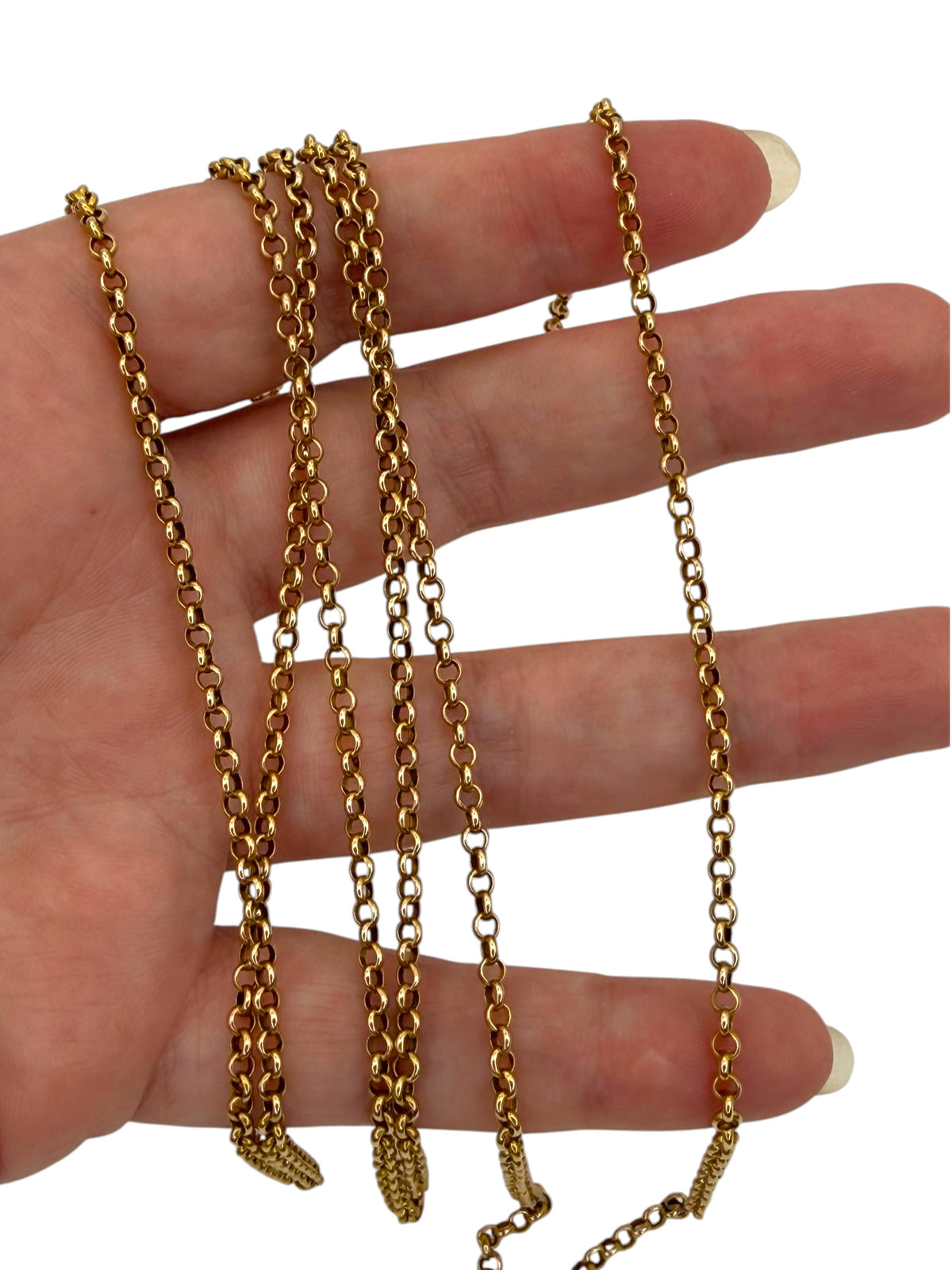 14k Antique Rolo Chain Necklace