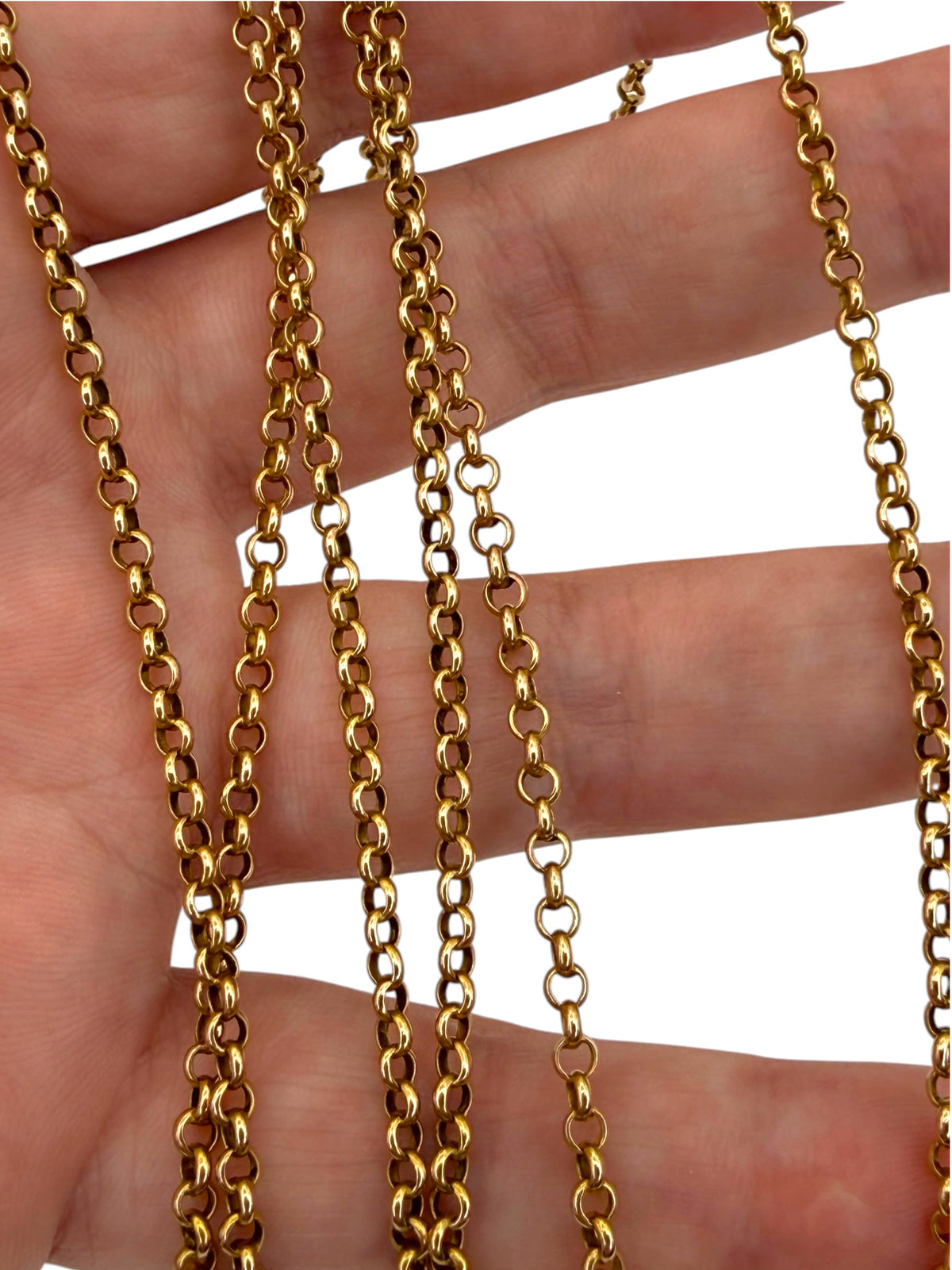14k Antique Rolo Chain Necklace