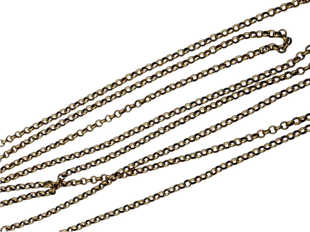 14k Antique Rolo Chain Necklace