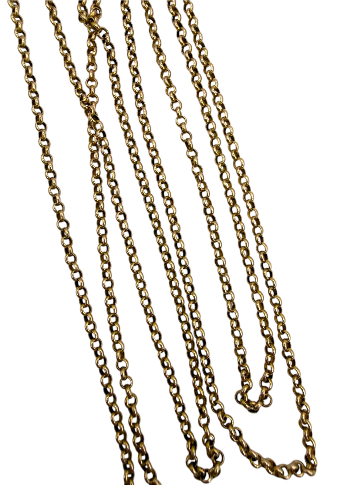 14k Antique Rolo Chain Necklace
