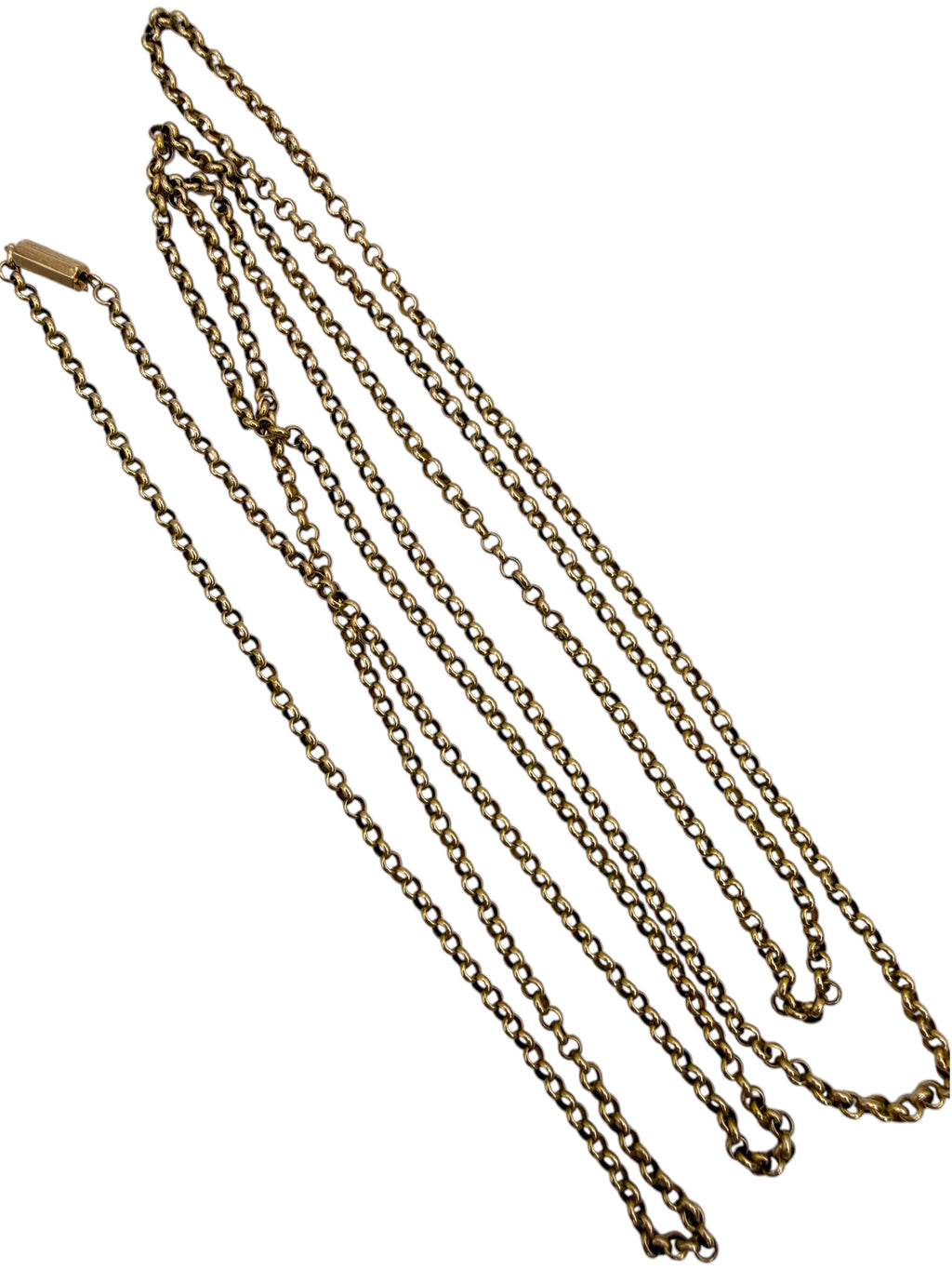 14k Antique Rolo Chain Necklace