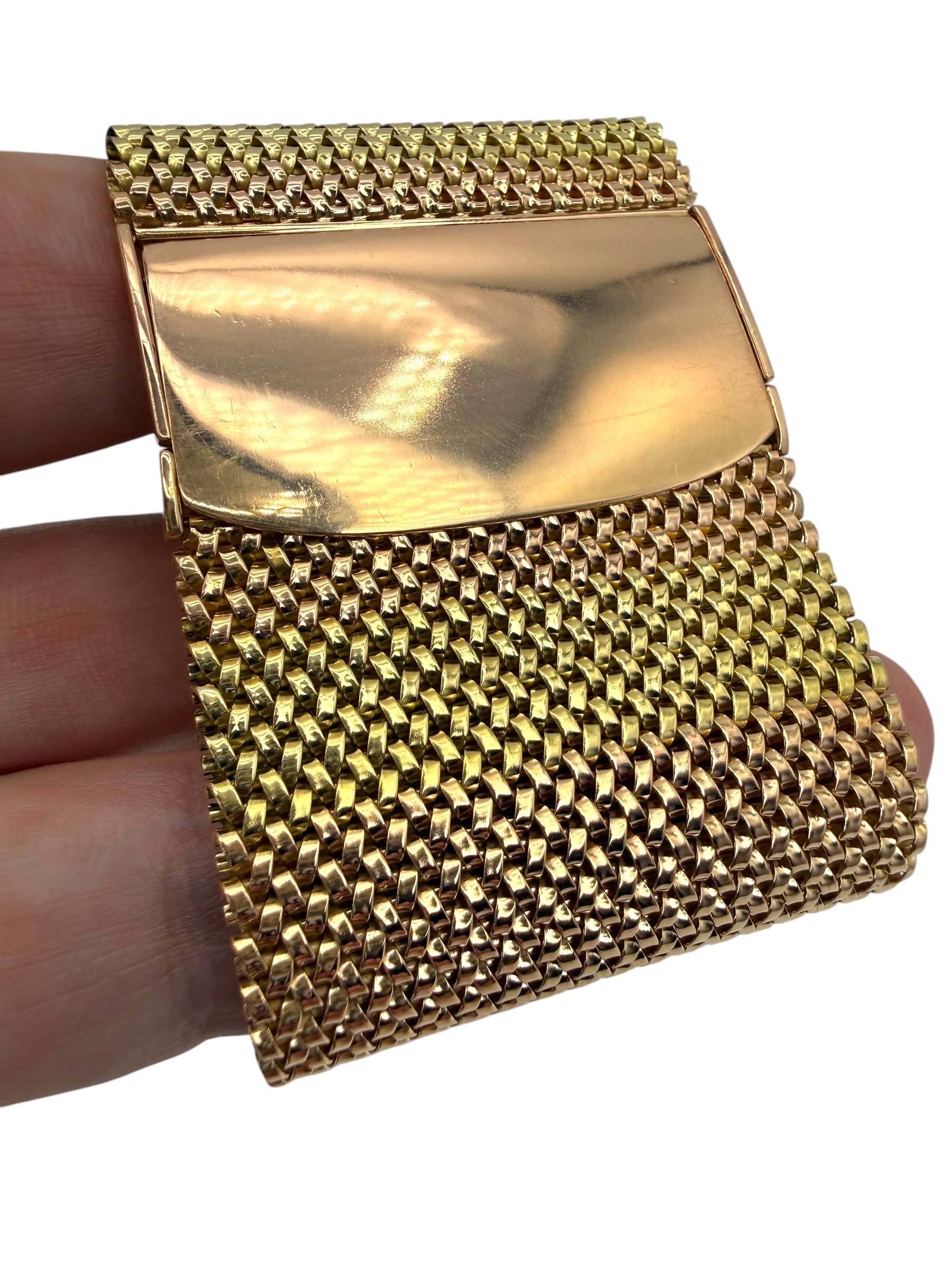 18k Mesh Buckle Bracelet