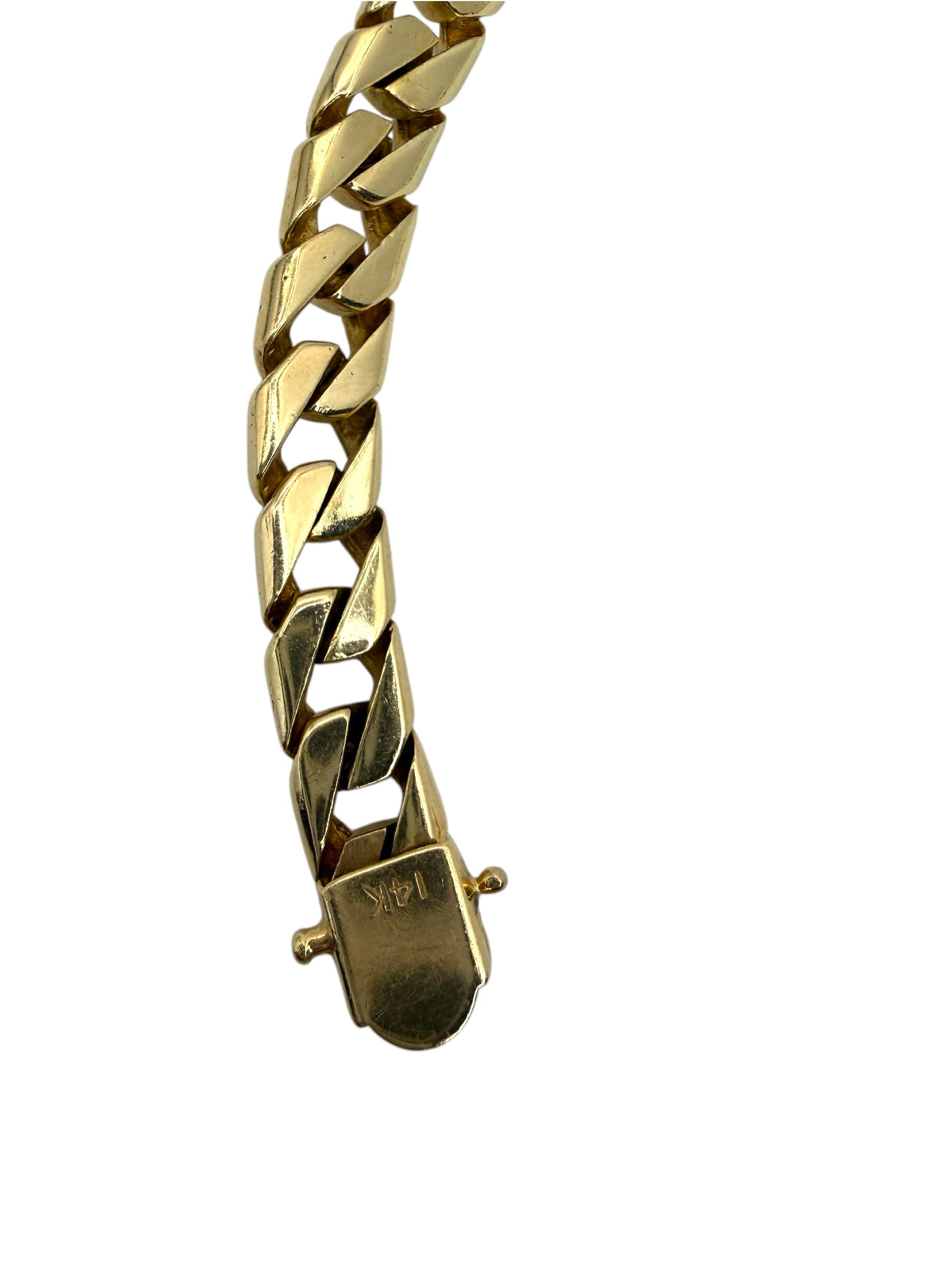 14k Squared Curb Bracelet