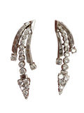 Platinum Diamond Arrow Earrings