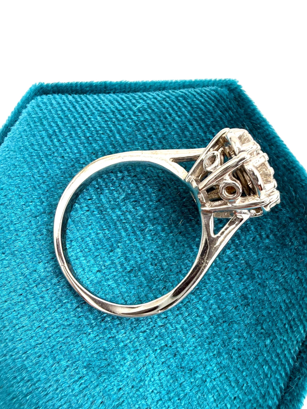14k Diamond Flower Cluster Ring