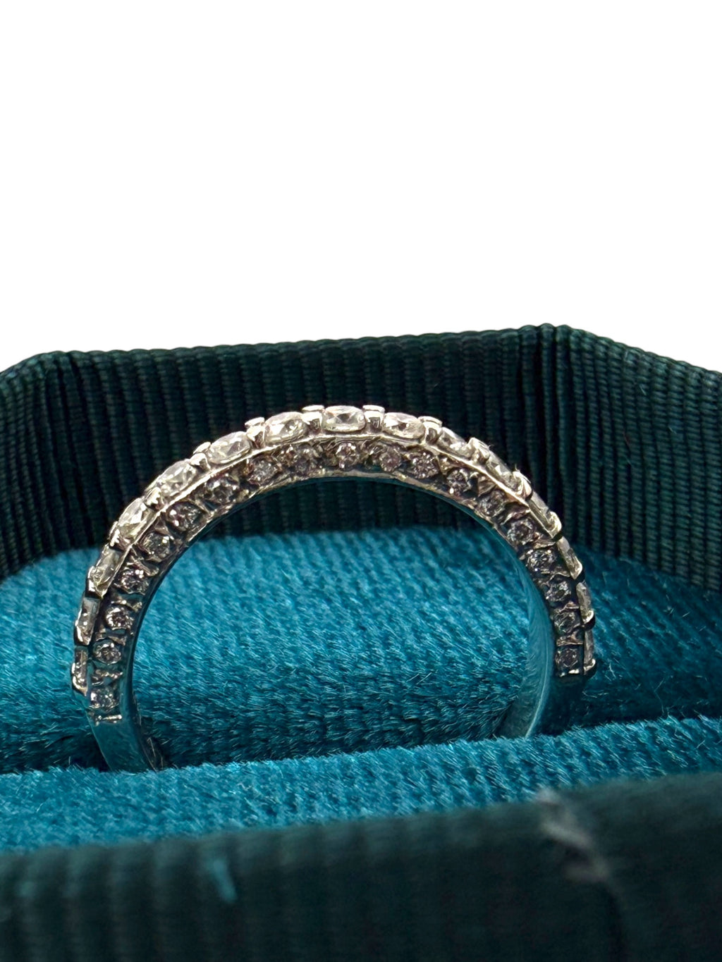Platinum Diamond Stacker Band Ring