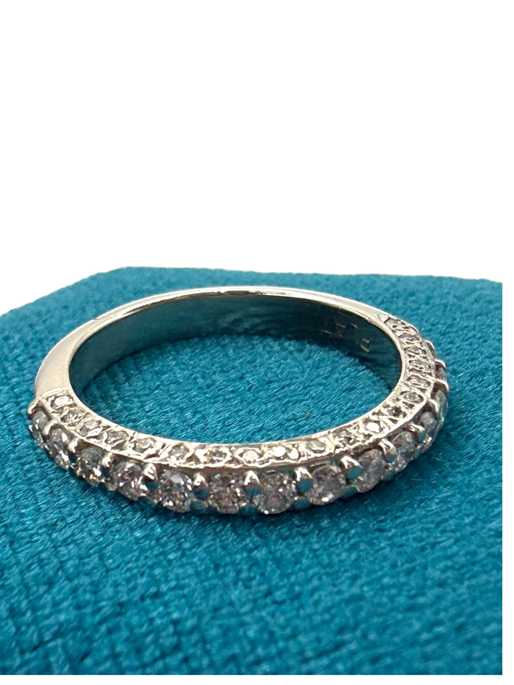 Platinum Diamond Stacker Band Ring