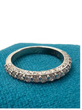 Platinum Diamond Stacker Band Ring
