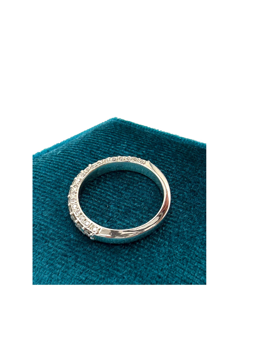 Platinum Diamond Stacker Band Ring