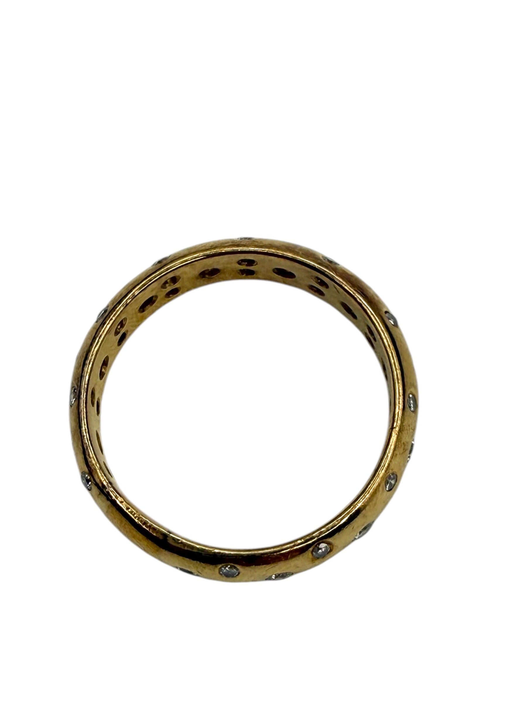 18k Etoile Diamond Band Ring