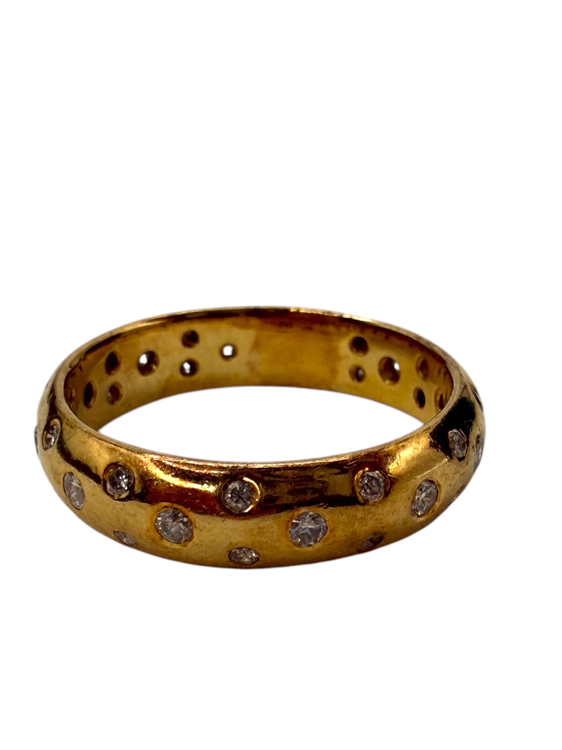 18k Etoile Diamond Band Ring