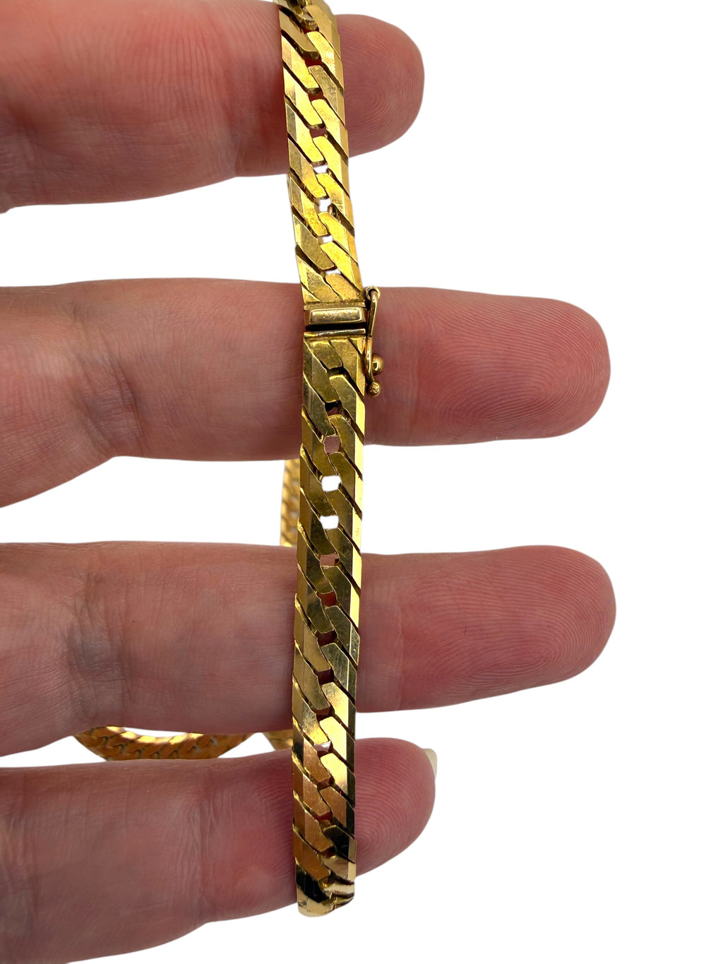 14k Flat Curb Necklace