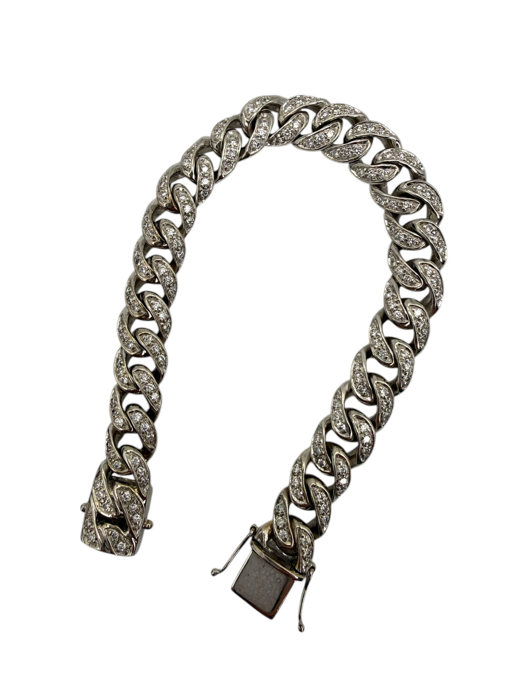 18k Diamond Curb Bracelet