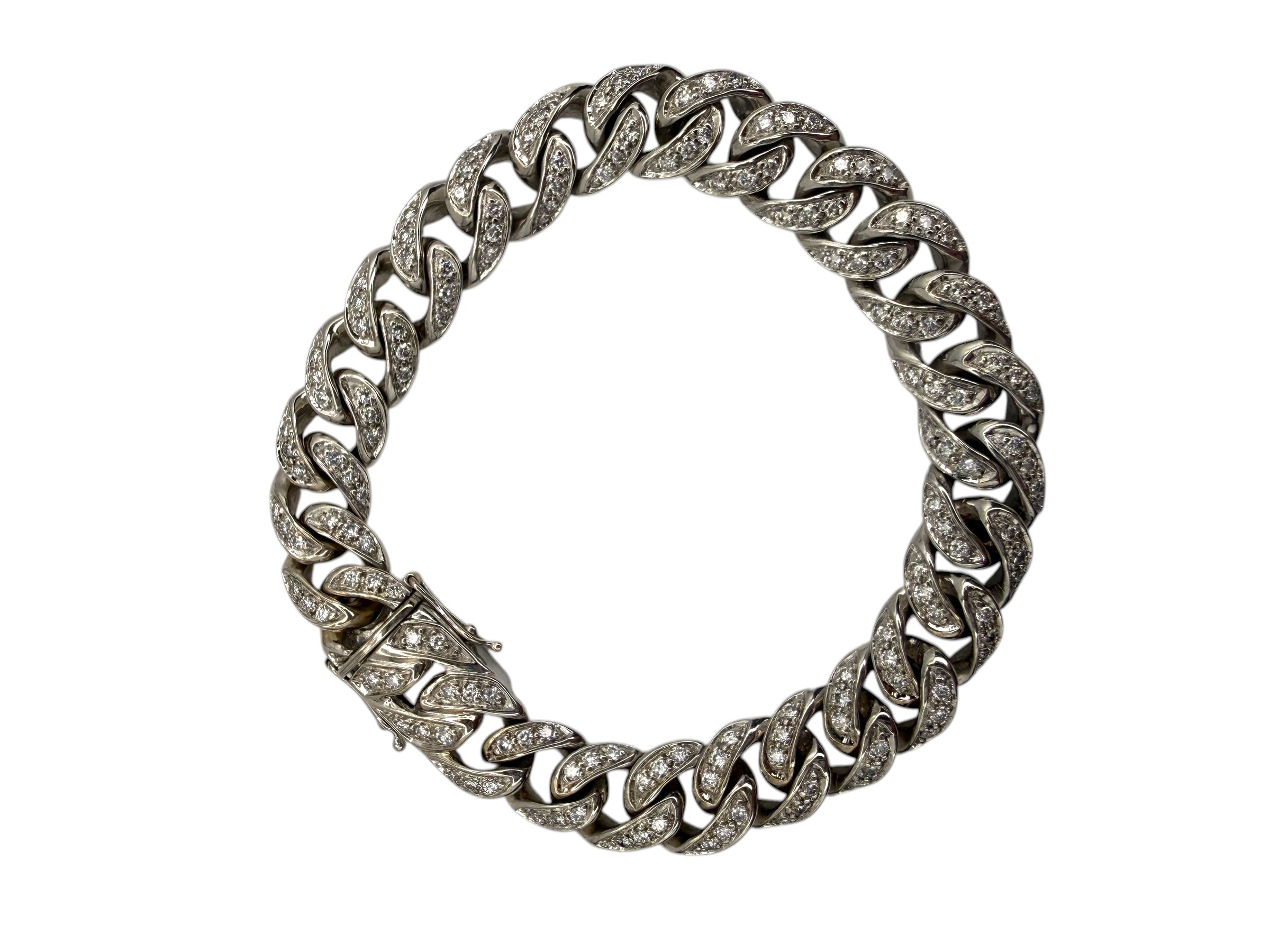 18k Diamond Curb Bracelet