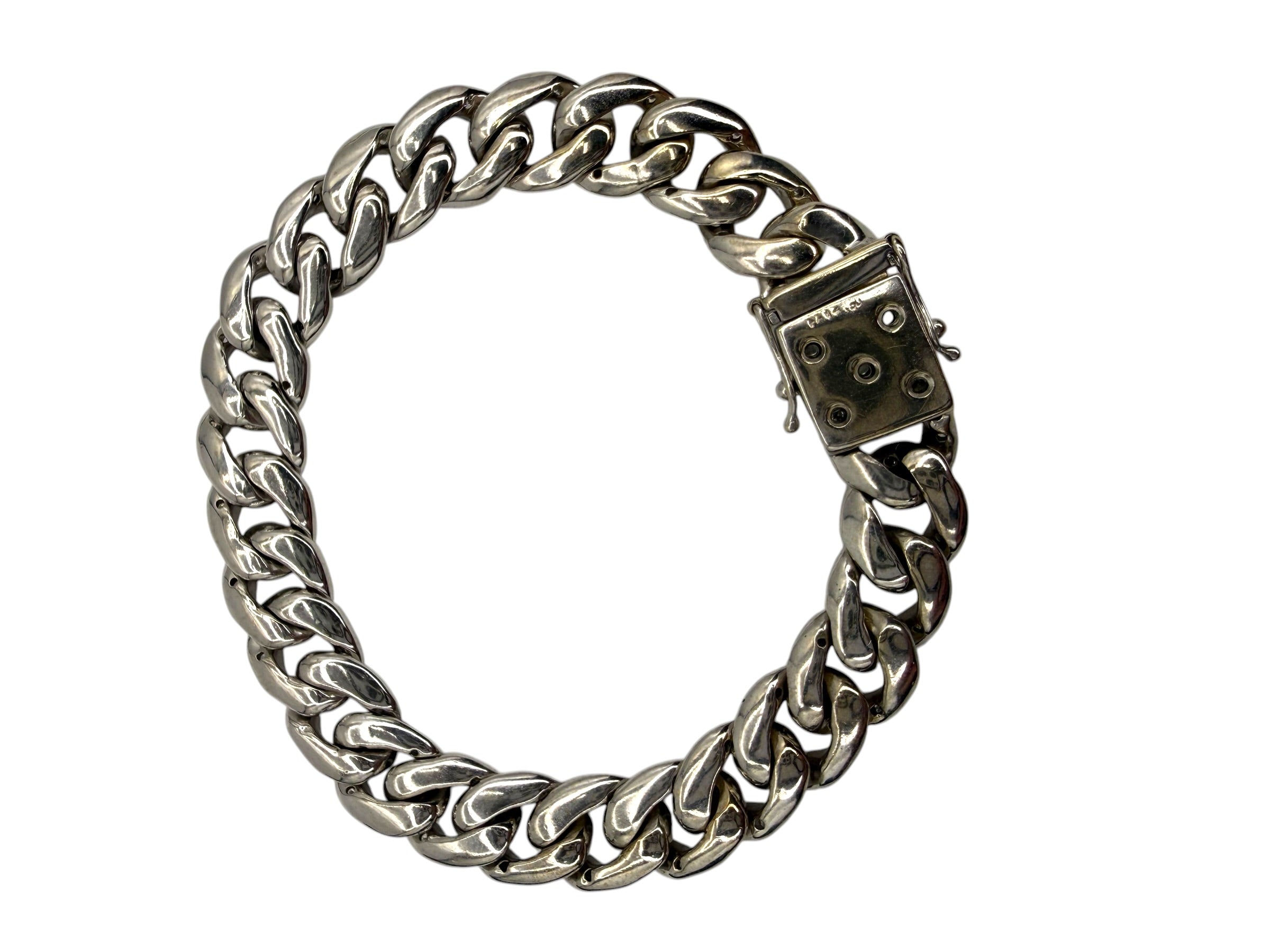 18k Diamond Curb Bracelet