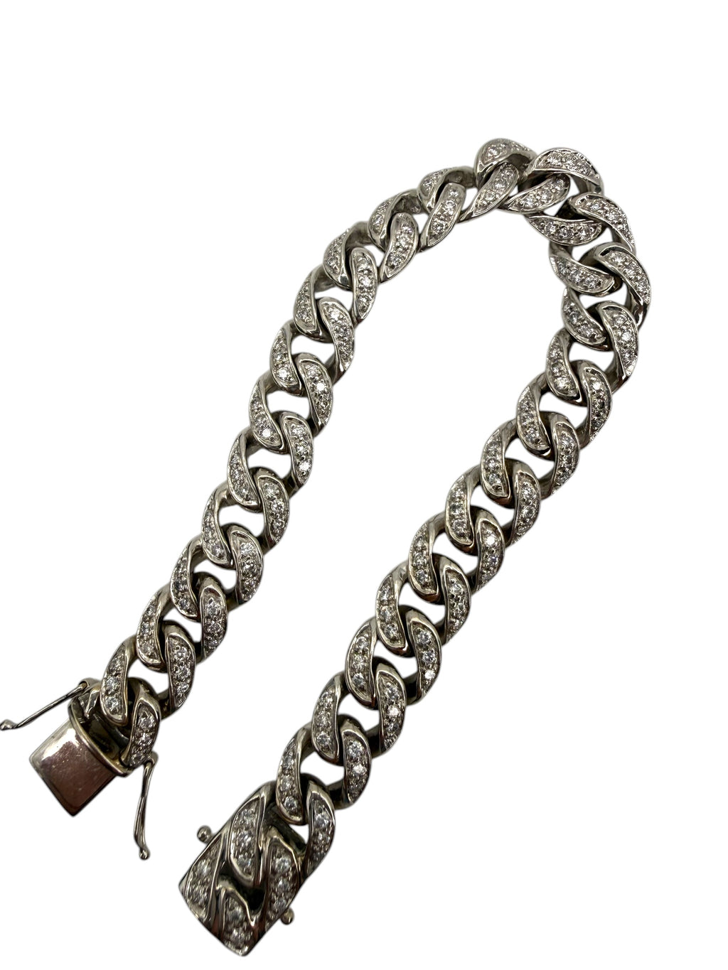 18k Diamond Curb Bracelet