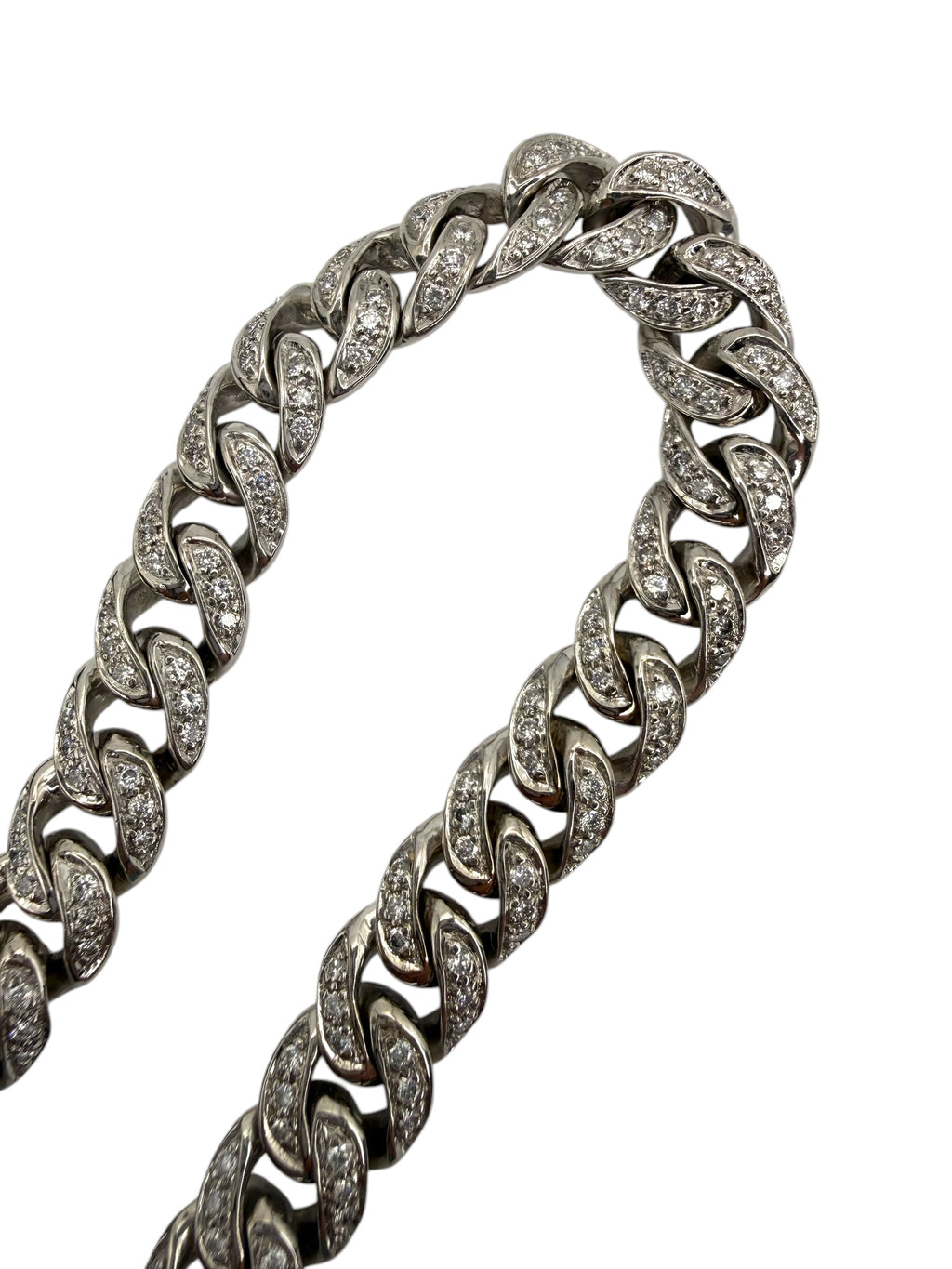 18k Diamond Curb Bracelet