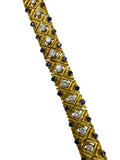 18k Sapphire Diamond Bracelet 1960s