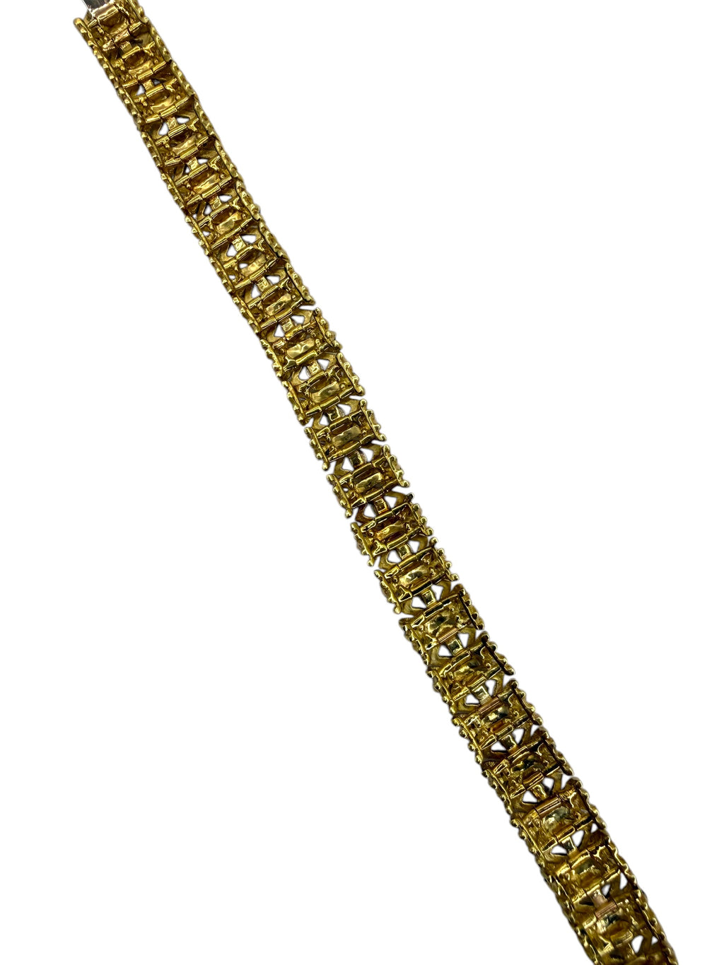 18k Sapphire Diamond Bracelet 1960s