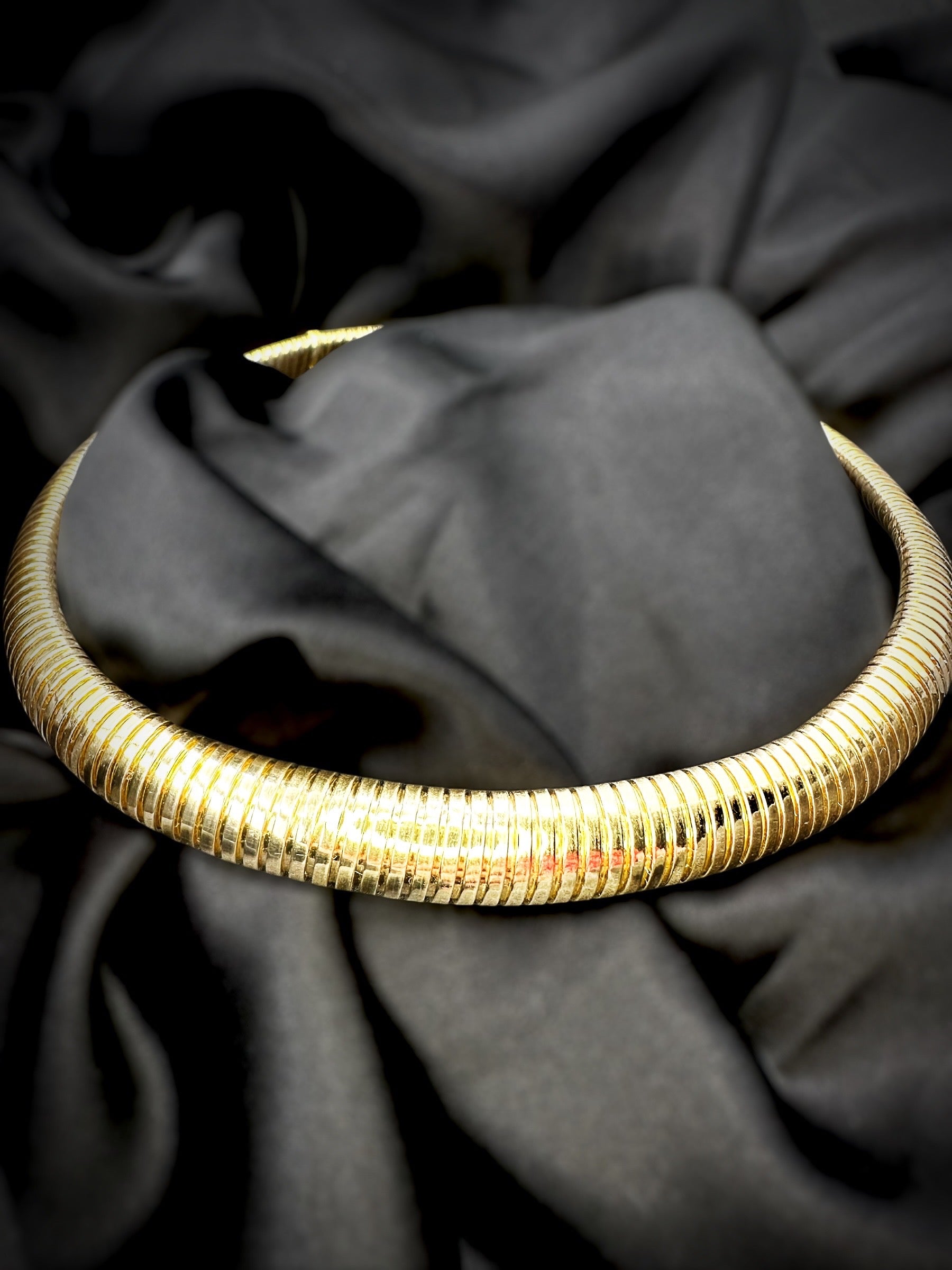 14k Tubogas Collar Necklace